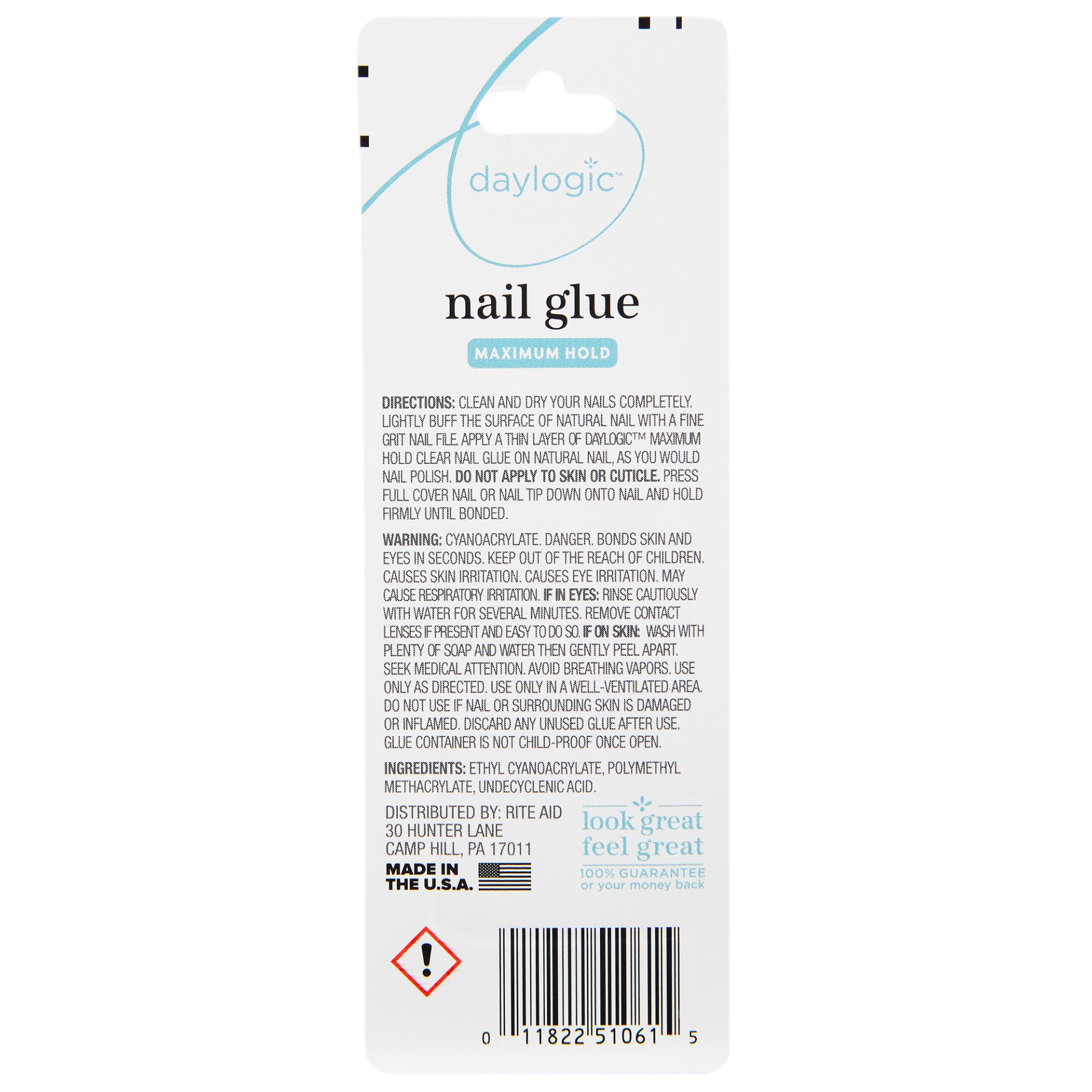 slide 2 of 2, Daylogic Nail Glue Clear, 0.1 oz