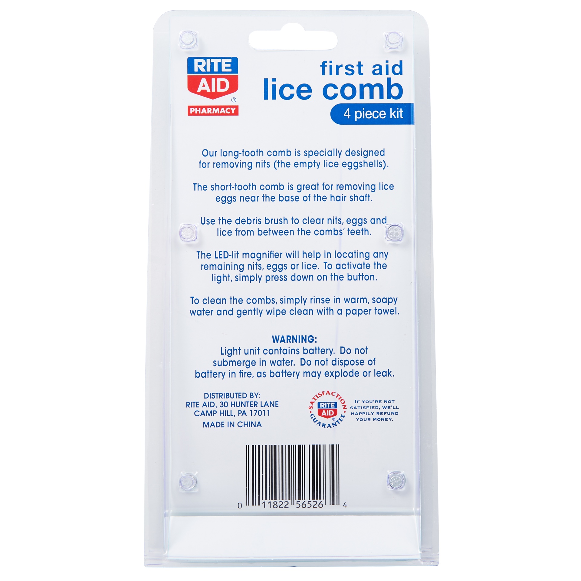 slide 2 of 2, Rite Aid Lice Comb Kit, 1 ct