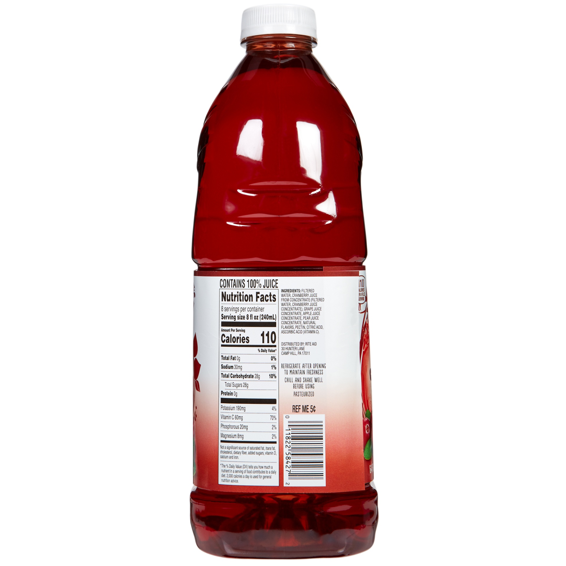 slide 2 of 3, Big Win Cranberry Juice Blend, 100% Juice, 64 fl oz