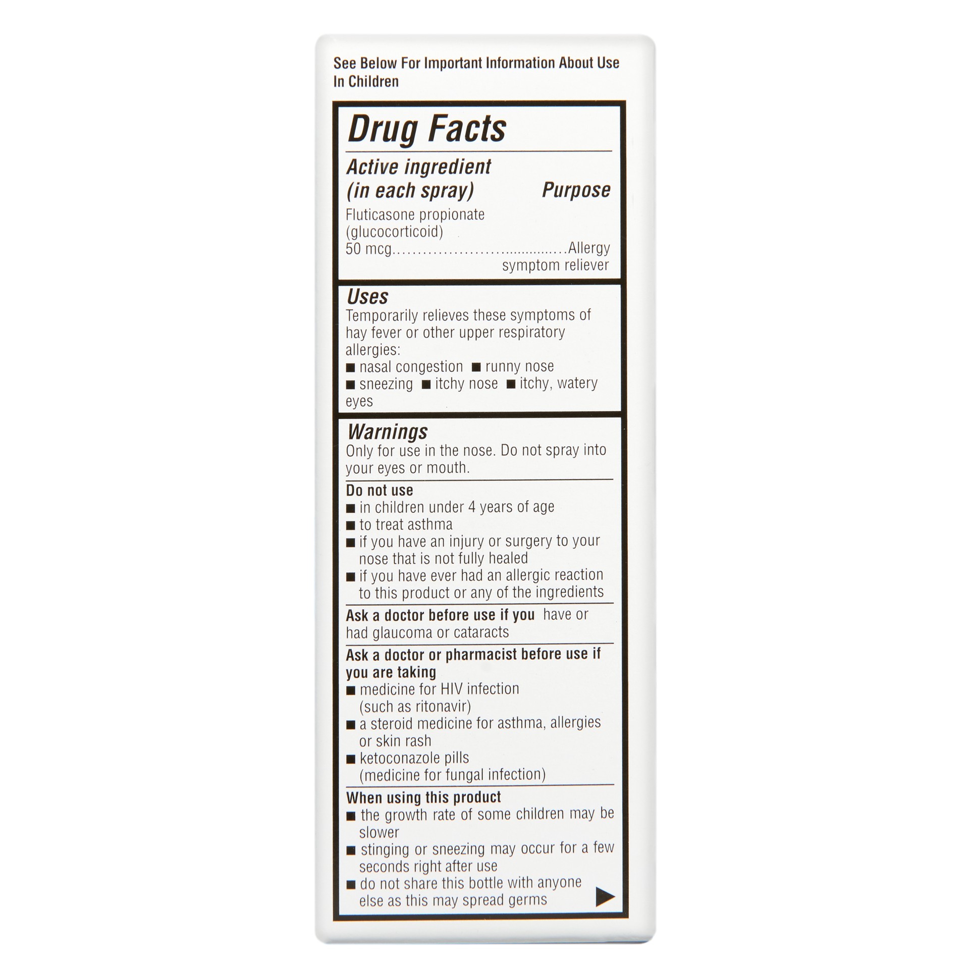 slide 2 of 5, Rite Aid Allergy Relief Nasal Spray, Fluticasone Propionate 50mcg, 0.54 fl oz