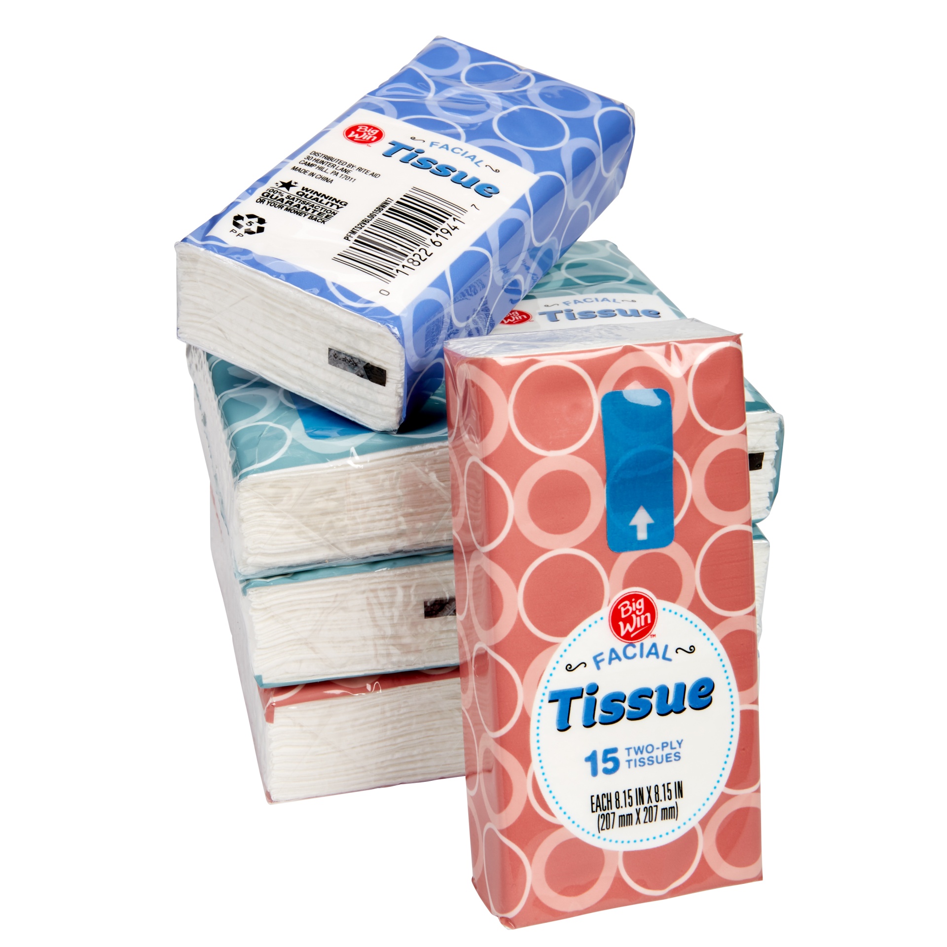 slide 2 of 2, Big Win Facial Tissue Pocket Pack, 8 ct