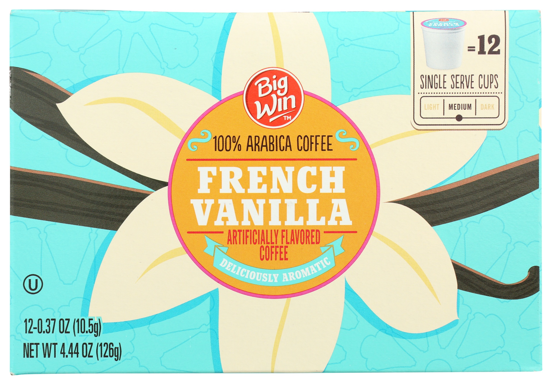 slide 1 of 2, Big Win French Vanilla Flavored K Cup Coffee, 12 ct