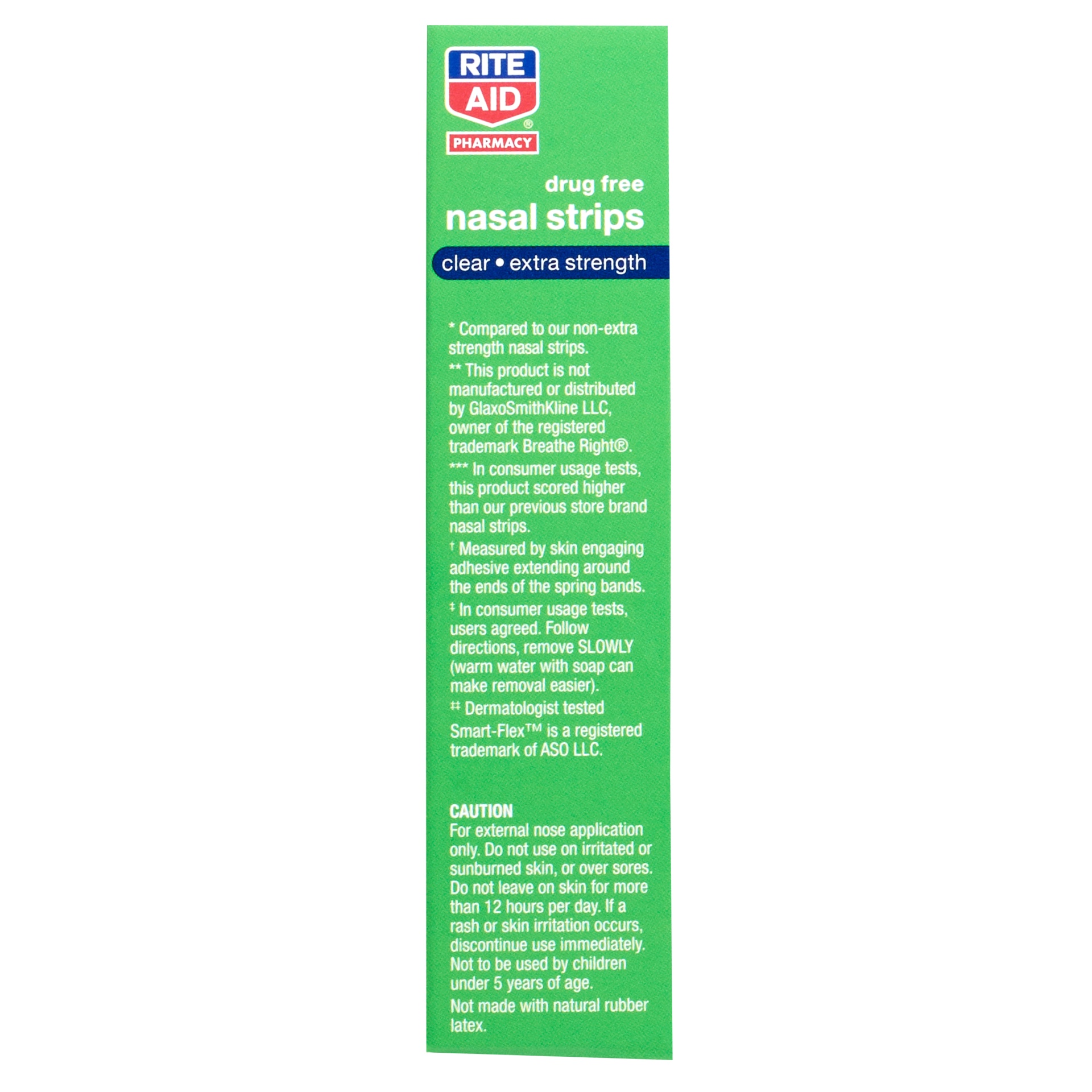 slide 3 of 4, Rite Aid Clear Nasal Strips, Extra Strength, 26 ct