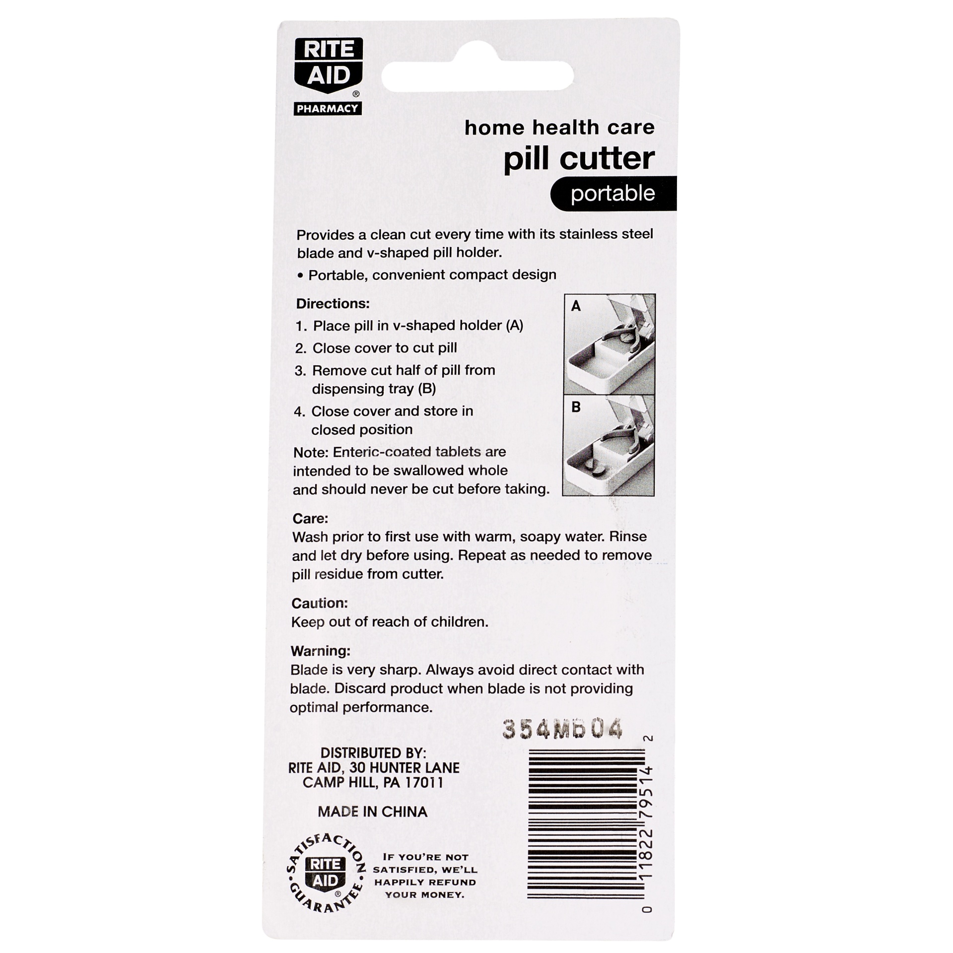 slide 2 of 2, Rite Aid Home Health Care Pill Cutter, Portable, 1 ct