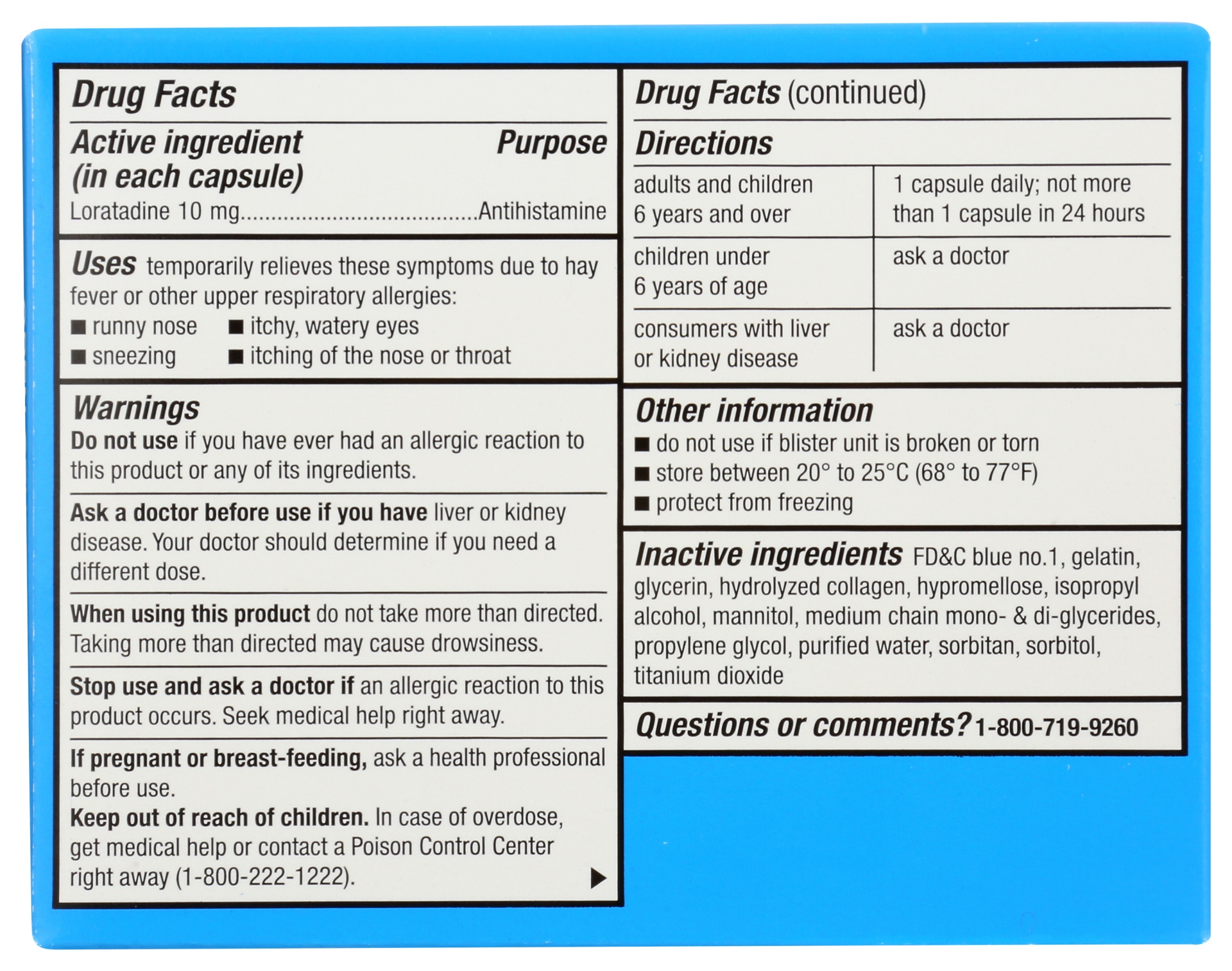 slide 2 of 2, Rite Aid Loratadine 24 Hour Allergy Relief Liquid Capsules, 10mg, 30 ct