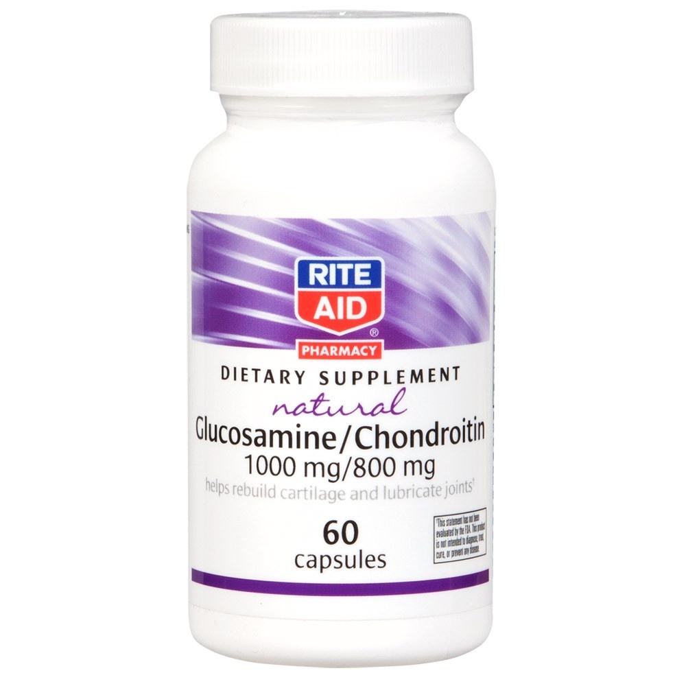 Rite Aid Glucosamine/Chondroitin, 1000/800mg 60 ct Shipt