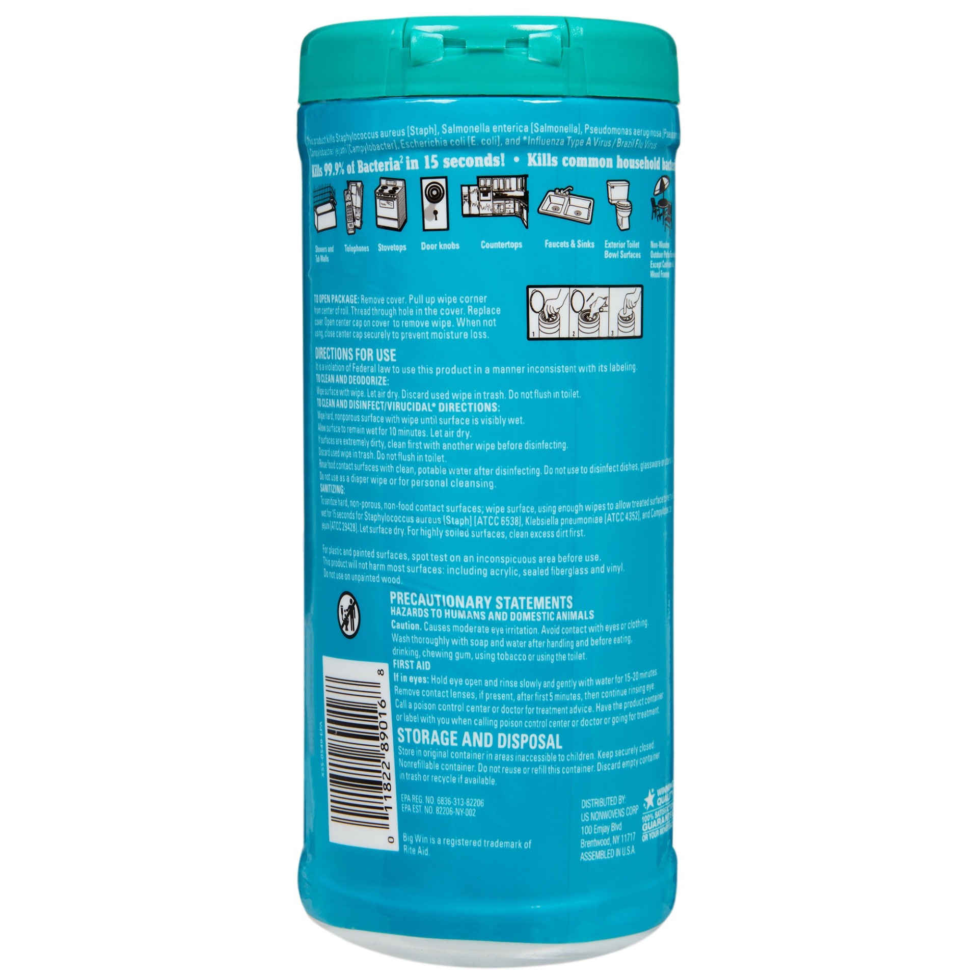 slide 2 of 3, Big Win Disinfectant Wipes, 35 ct