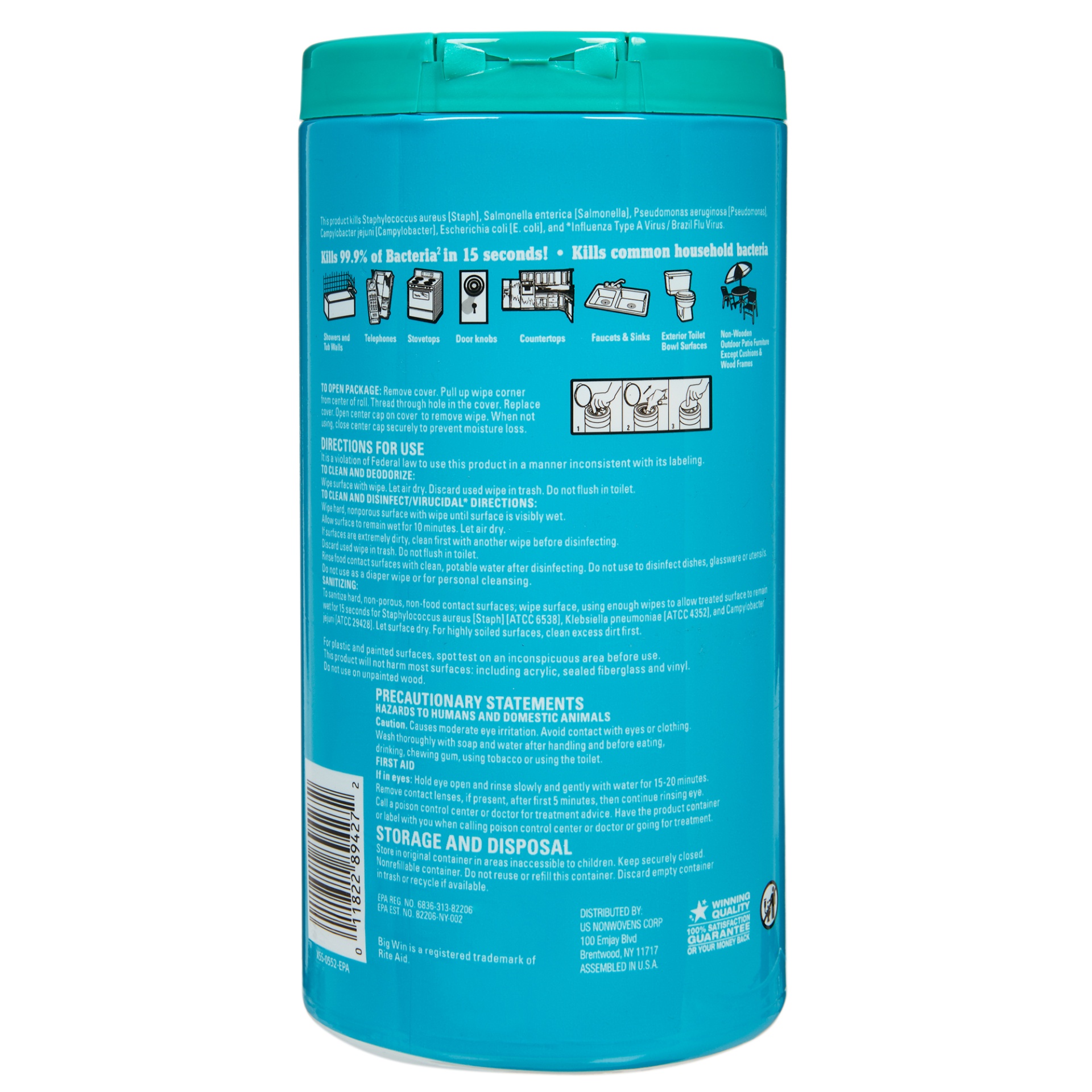 slide 2 of 3, Big Win Disinfectant Wipes, Fresh Scent, 75 ct