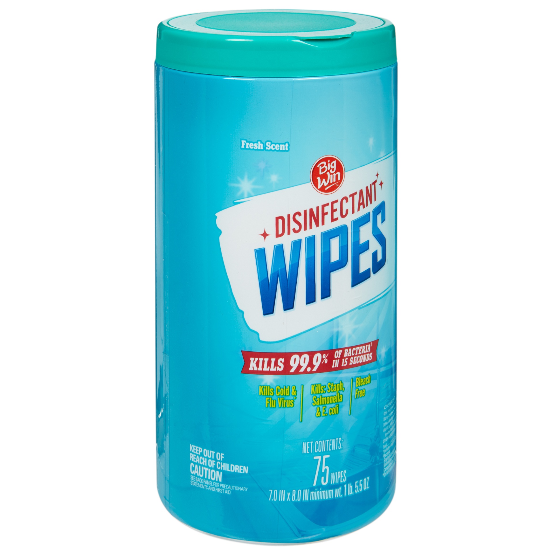 slide 3 of 3, Big Win Disinfectant Wipes, Fresh Scent, 75 ct