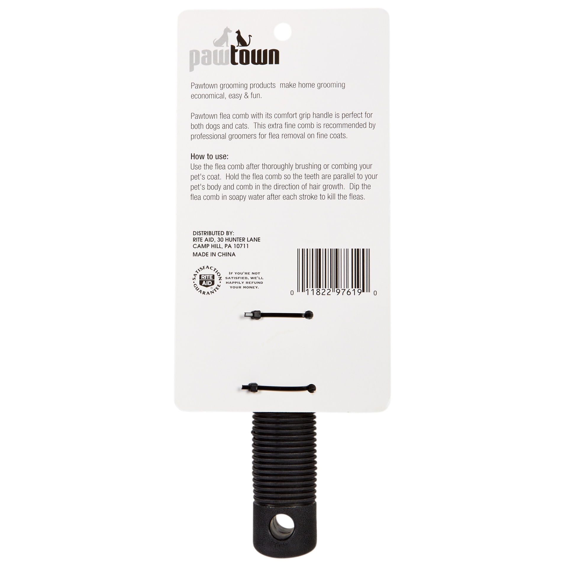 slide 2 of 3, Pawtown Flea Comb, 1 ct