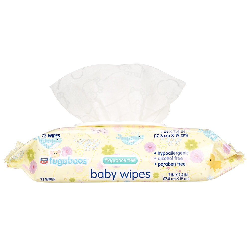 slide 2 of 2, Rite Aid Tugaboos -Baby Wipes, Fragrance Free, 216 ct