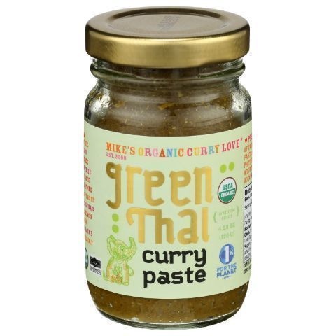 slide 1 of 1, Mike's Organic Curry Love Green Thai Curry Sauce, 4.23 oz