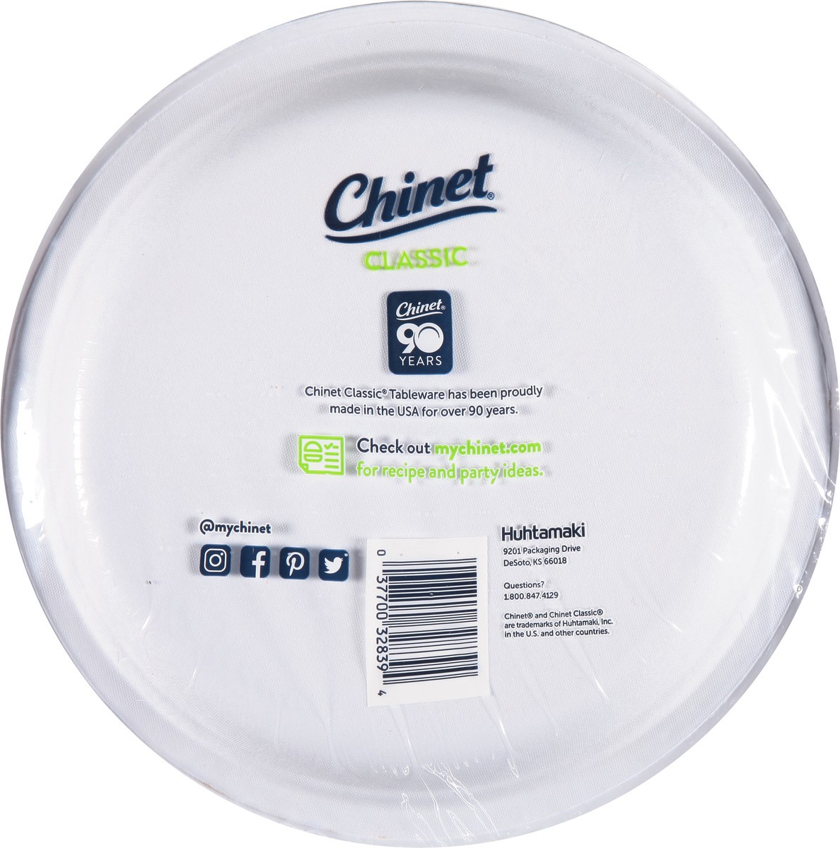 slide 7 of 9, Classic White 10" Dinner Plates, 70 ct