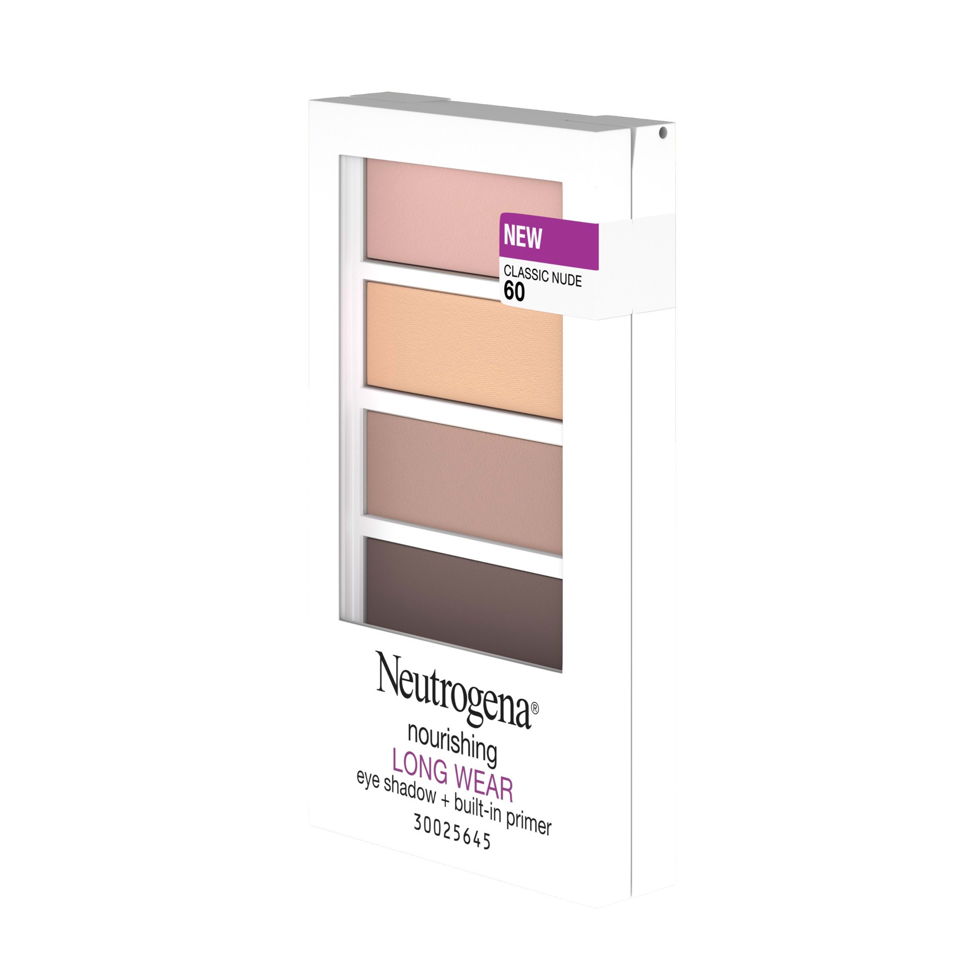 slide 3 of 5, Neutrogena Nourishing Long Wear Eye Shadow + Built-in Primer, 60 Classic Nude, .24 Oz, 0.24 oz