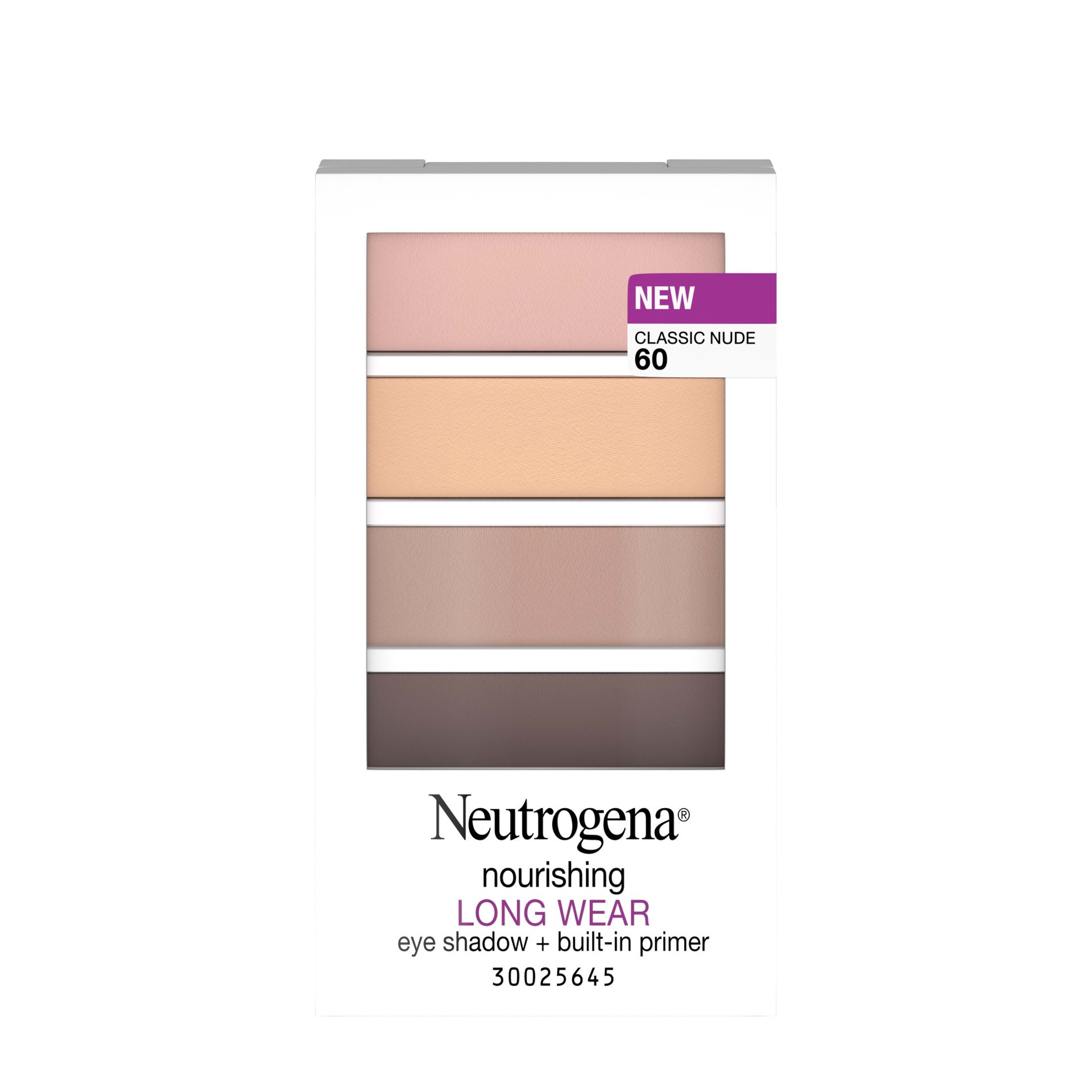 slide 2 of 5, Neutrogena Nourishing Long Wear Eye Shadow + Built-in Primer, 60 Classic Nude, .24 Oz, 0.24 oz