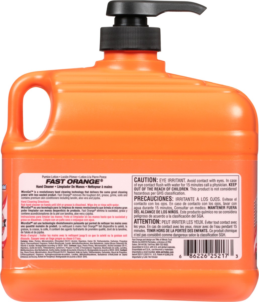 slide 8 of 11, Fast Orange Pumice Natural Orange Citrus Hand Cleaner 64 fl oz, 64 fl oz