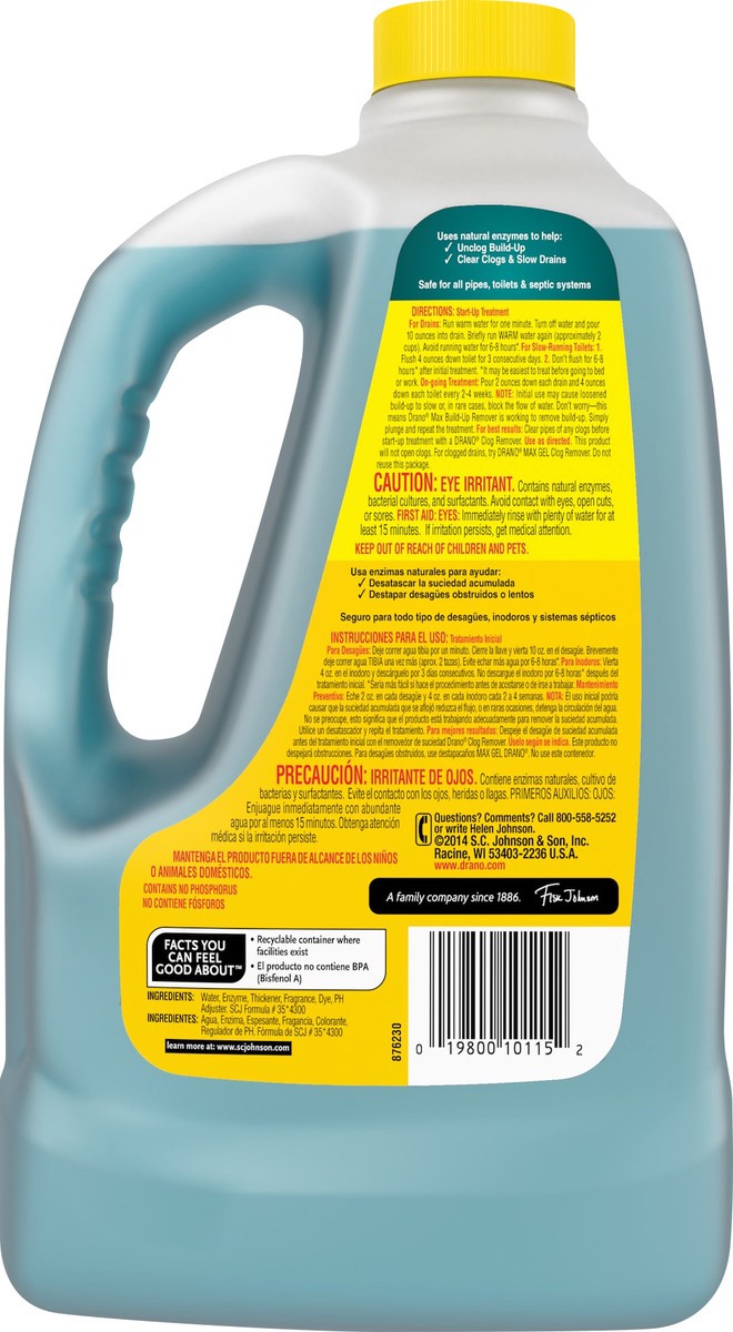 slide 2 of 4, Drano Commercial Line Max Build-Up Remover 64 oz, 64 oz