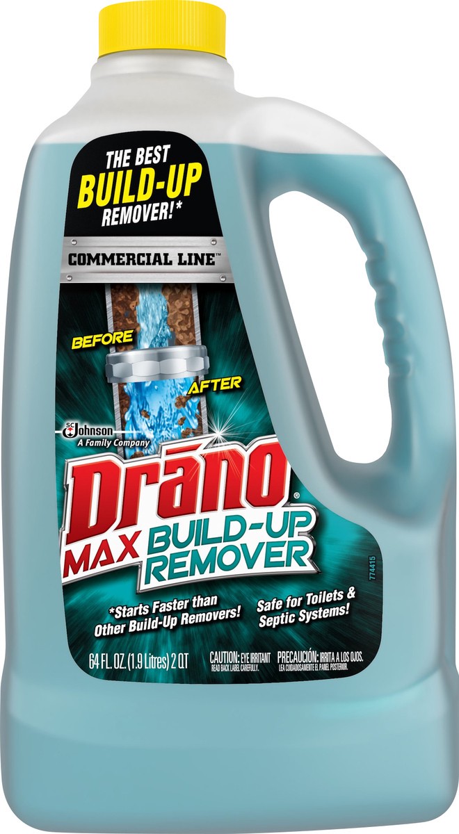 slide 3 of 4, Drano Commercial Line Max Build-Up Remover 64 oz, 64 oz