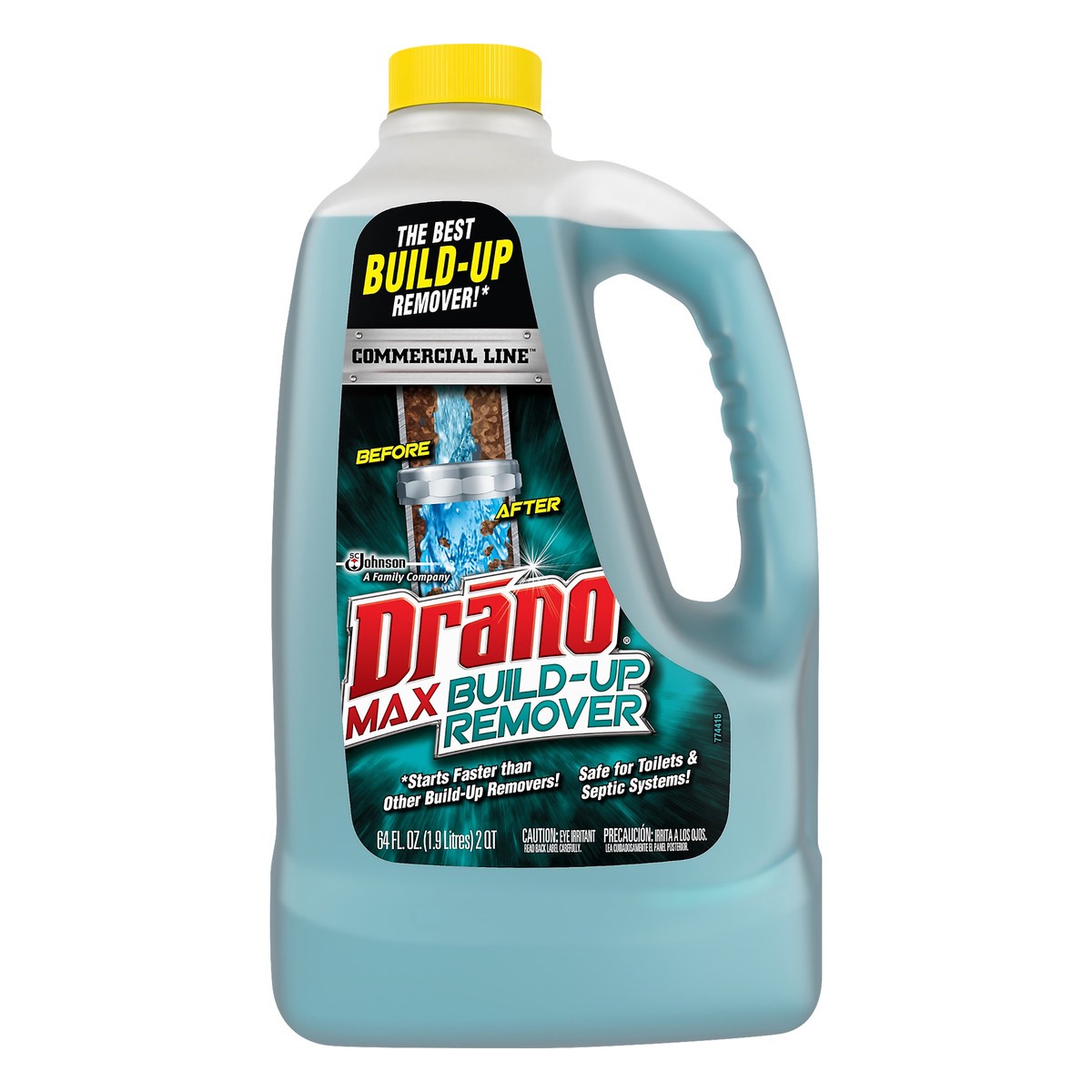 slide 1 of 4, Drano Commercial Line Max Build-Up Remover 64 oz, 64 oz