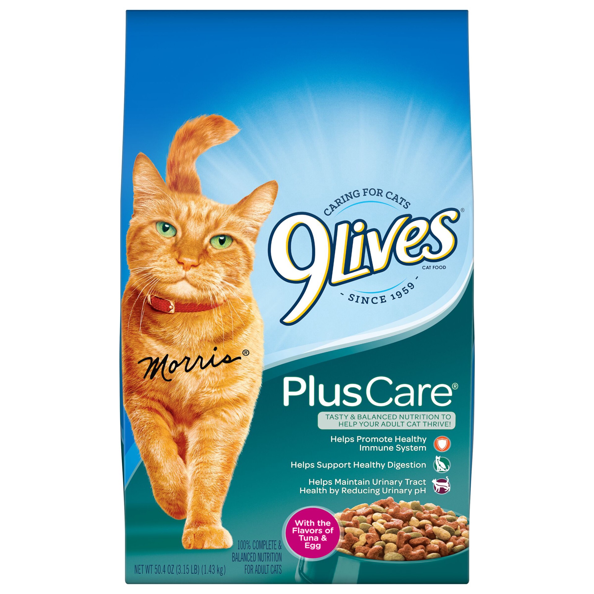 slide 1 of 8, 9Lives Plus Care Dry Cat Food, 3.15 lb. Bag, 3.15 lb