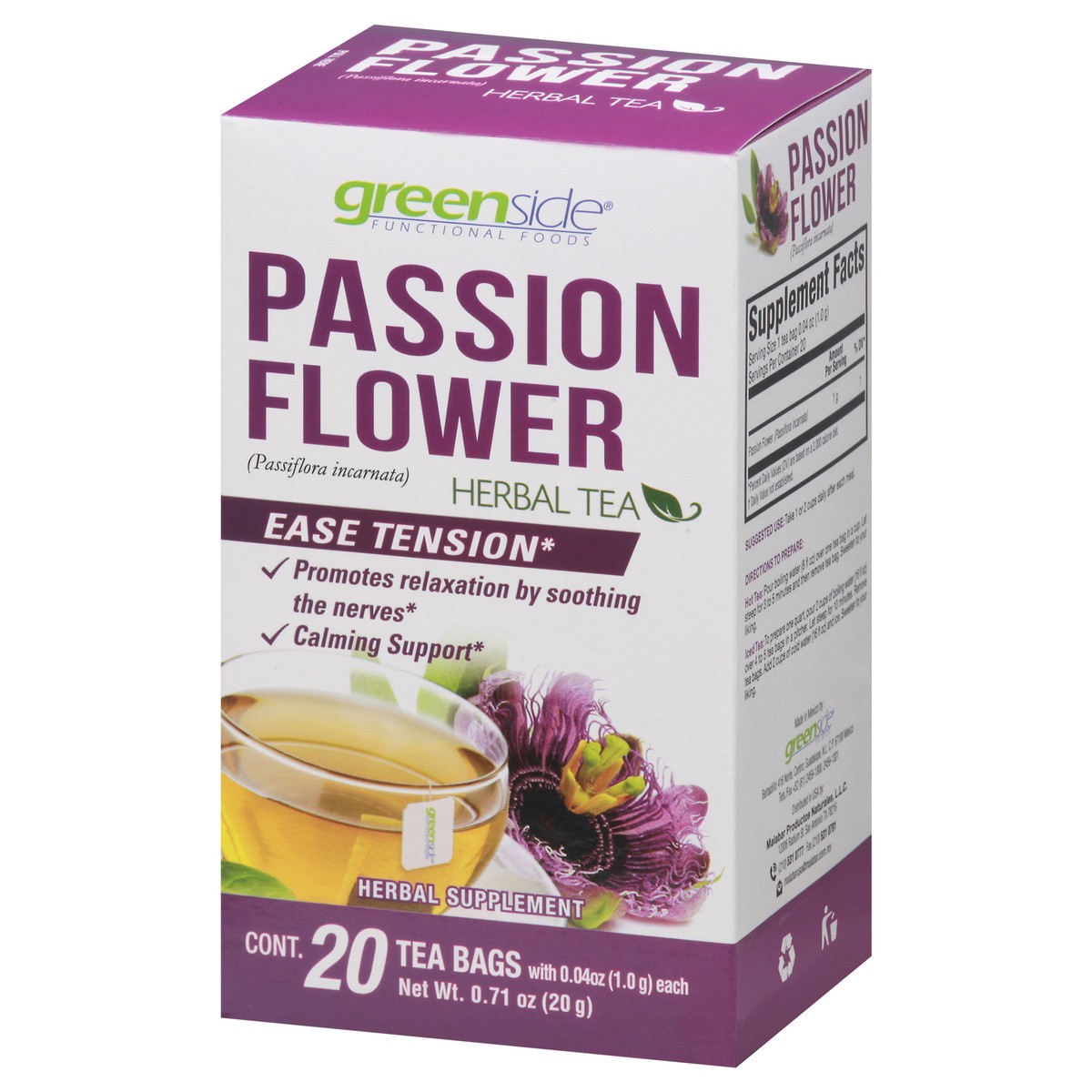 slide 7 of 13, Green Side Passion Flower Herbal Tea Tea Bags - 20 ct, 20 ct