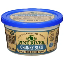 Pine River Chunky Bleu Flavor Cold Pack Cheese Food - 7 oz