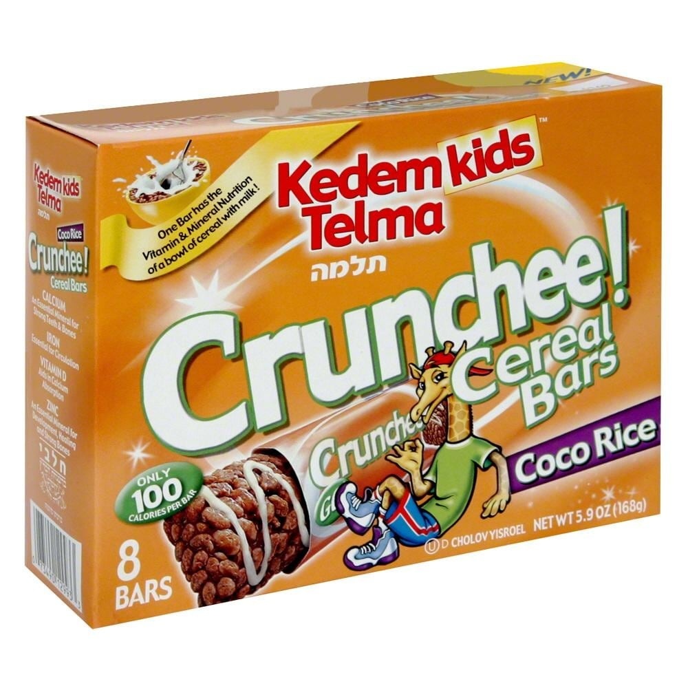 slide 1 of 1, Kedem Kids Telma Crunchee! Coco Rice Cereal Bars, 8 ct