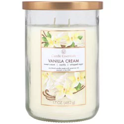 Candle Essentials Vanilla Cream Candle 1 ea