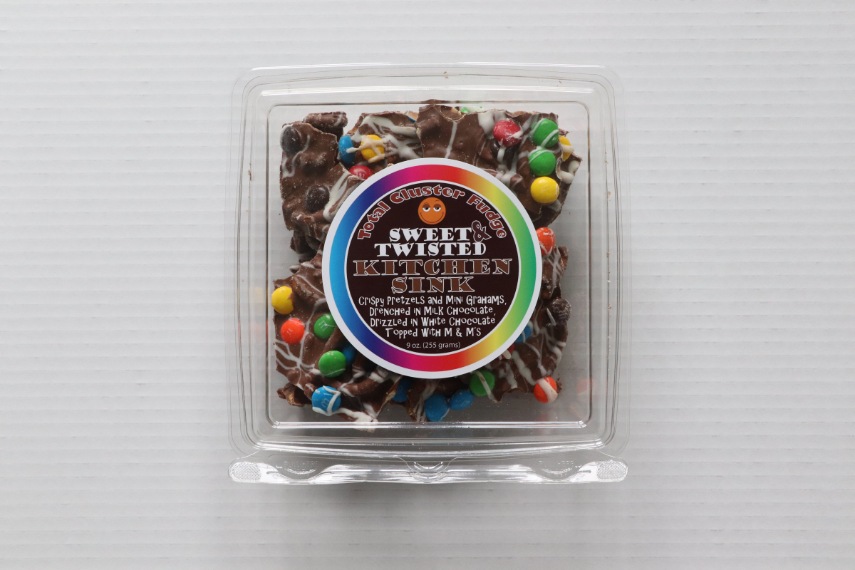 slide 1 of 4, Total Cluster Fudge Cluster Fudge Sweet And Twisted Kitchen, 9 oz