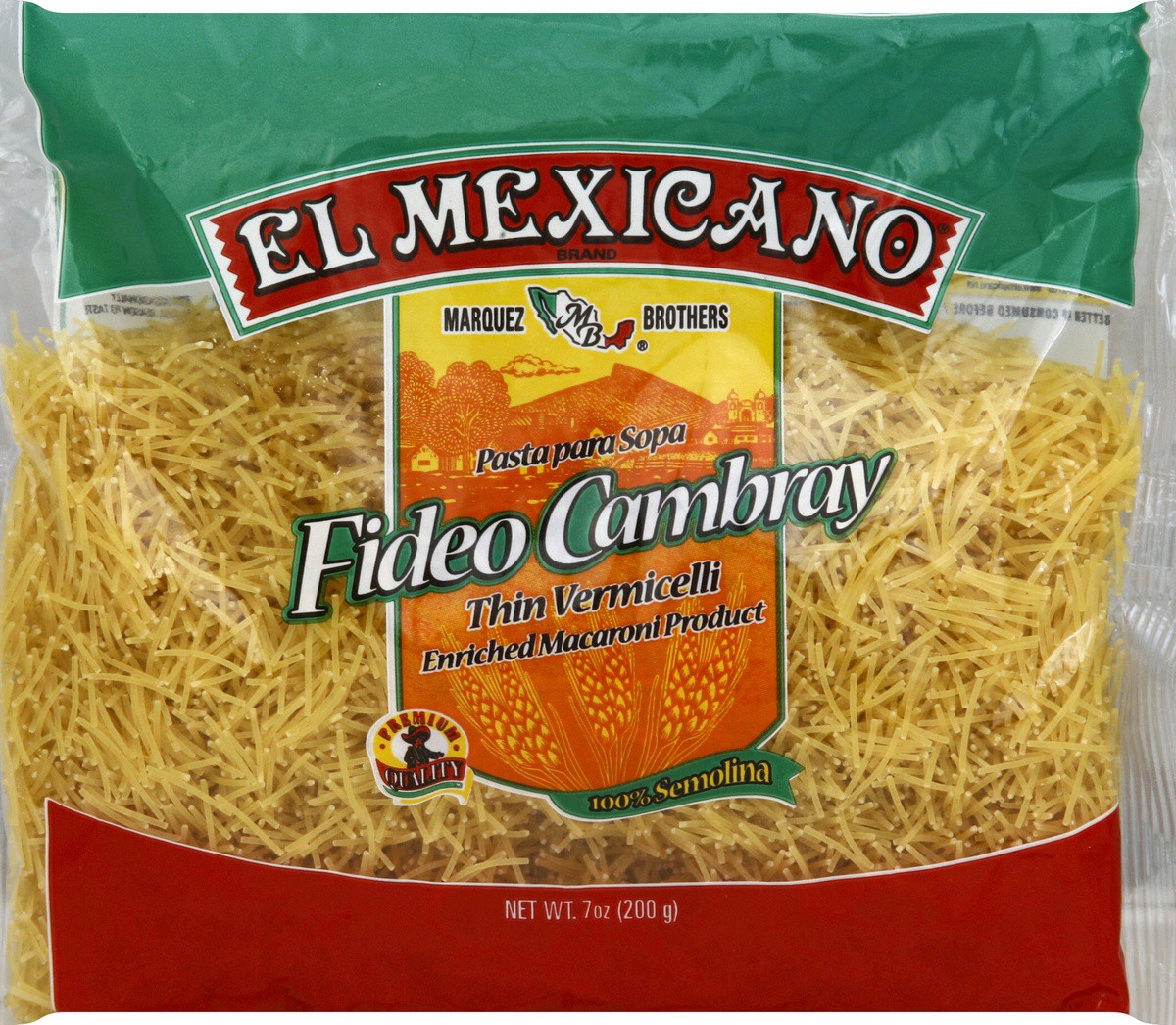 slide 5 of 5, El Mexicano Thin Vermicelli Pasta, 7 oz