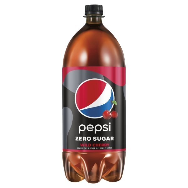 slide 1 of 3, Pepsi 0 Sugar Wild Cherry Cola Bottle, 2 liter