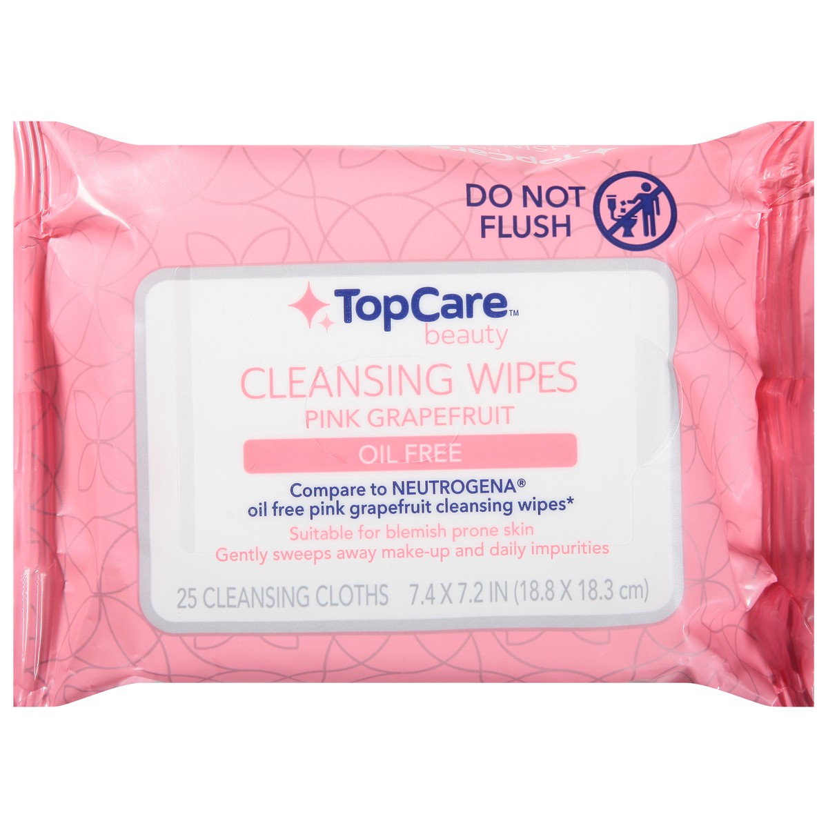 slide 6 of 10, TopCare Oil Free Cleansing Wipes Pink Grapefruit, 25 ct