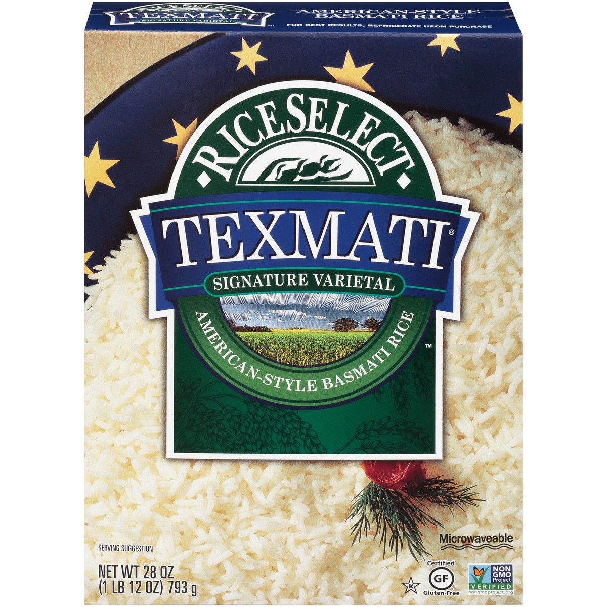 slide 1 of 14, RiceSelect Texmati White Rice, 28oz Carton, 28 oz