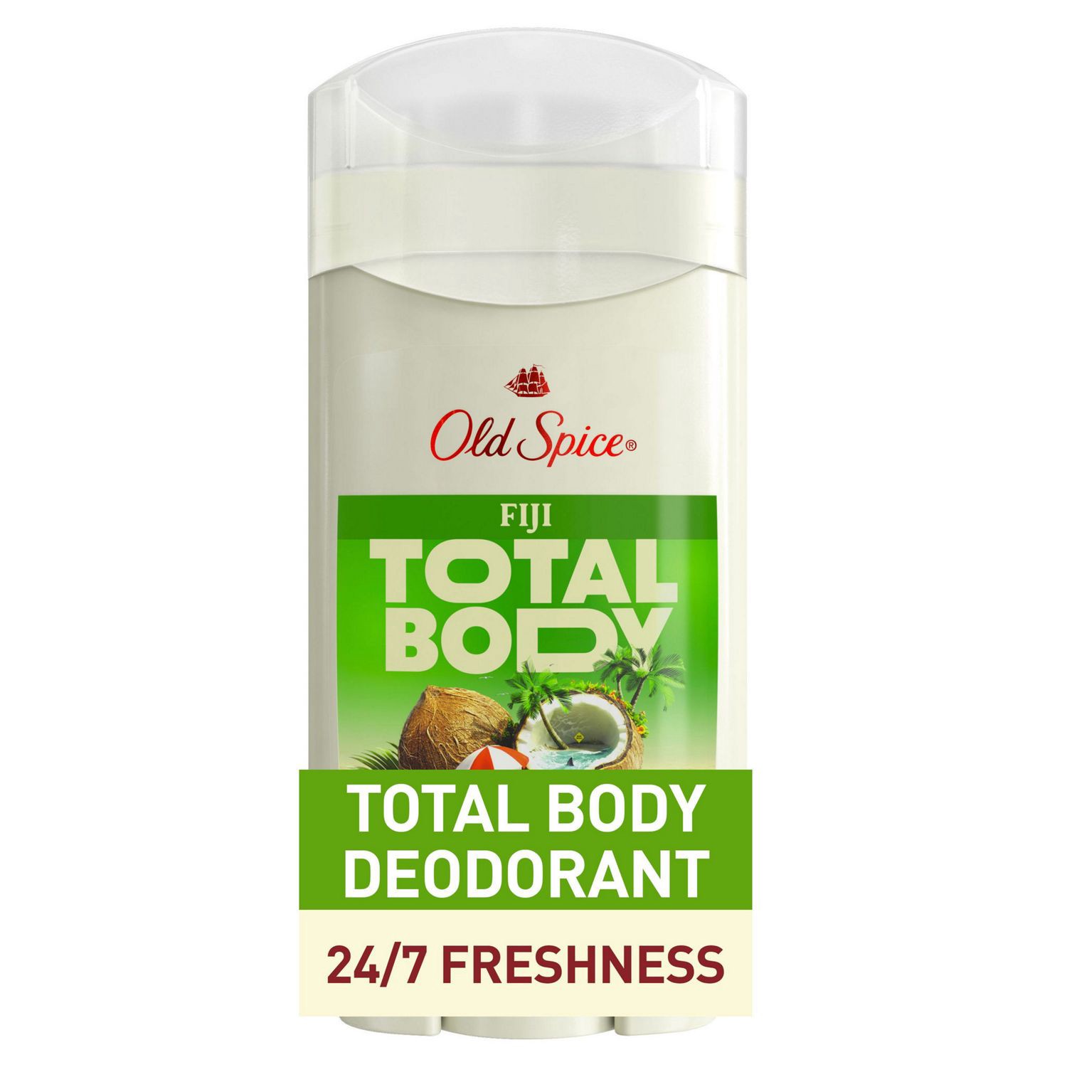 slide 4 of 9, Old Spice Total Body Deodorant Stick, Fiji, 3 Oz, 3 oz