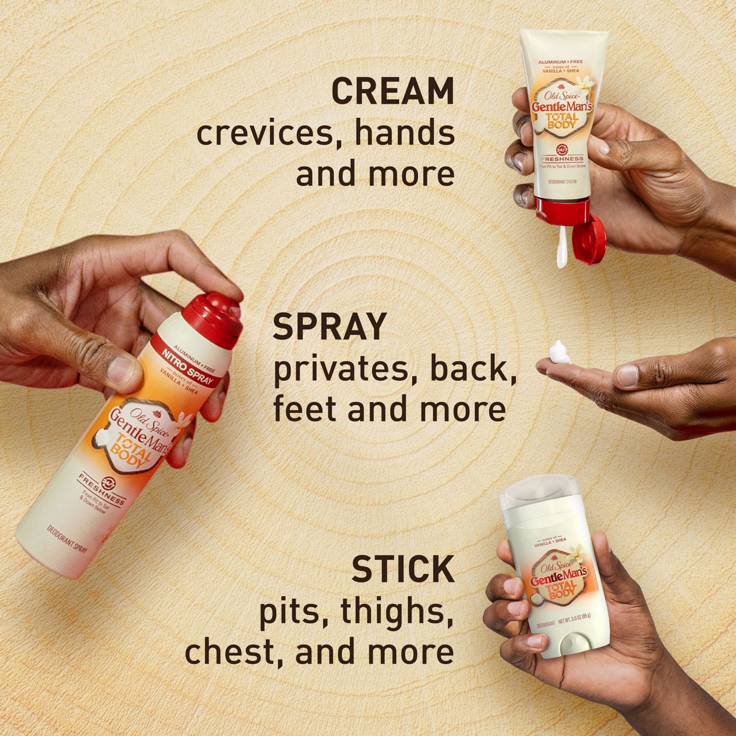 slide 8 of 9, Old Spice Total Body Deodorant Stick, Fiji, 3 Oz, 3 oz