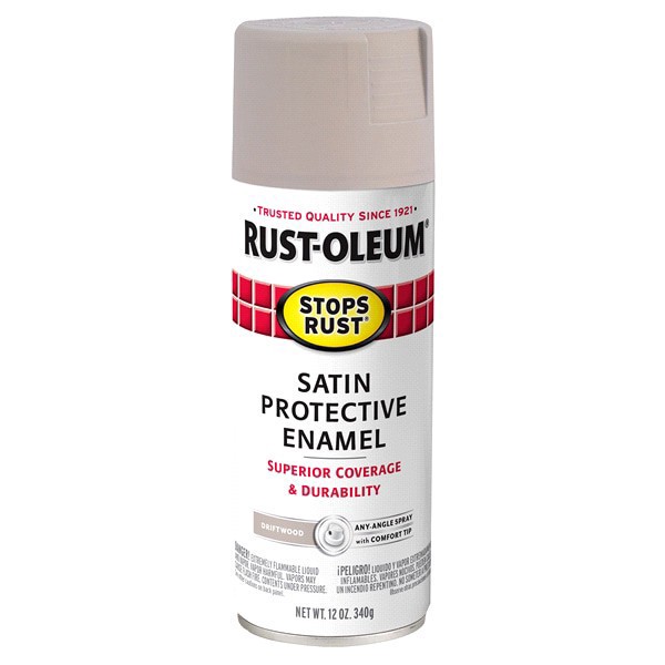 slide 4 of 13, Rustoleum Stops Rust Satin Driftwood Spray, 1 ct