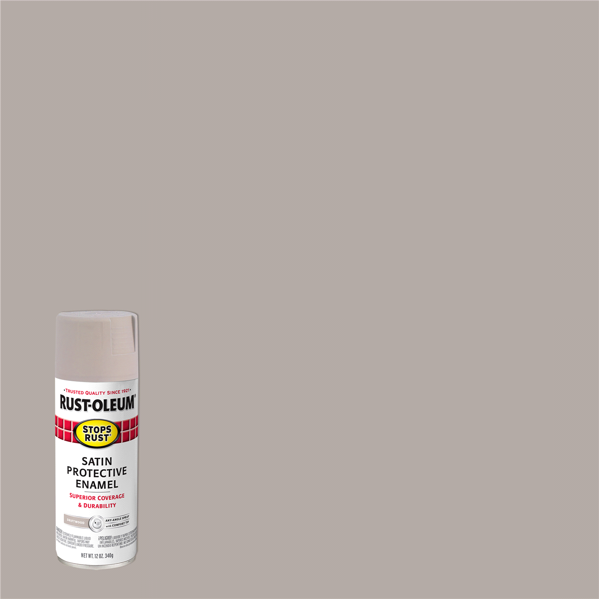 slide 1 of 13, Rustoleum Stops Rust Satin Driftwood Spray, 1 ct