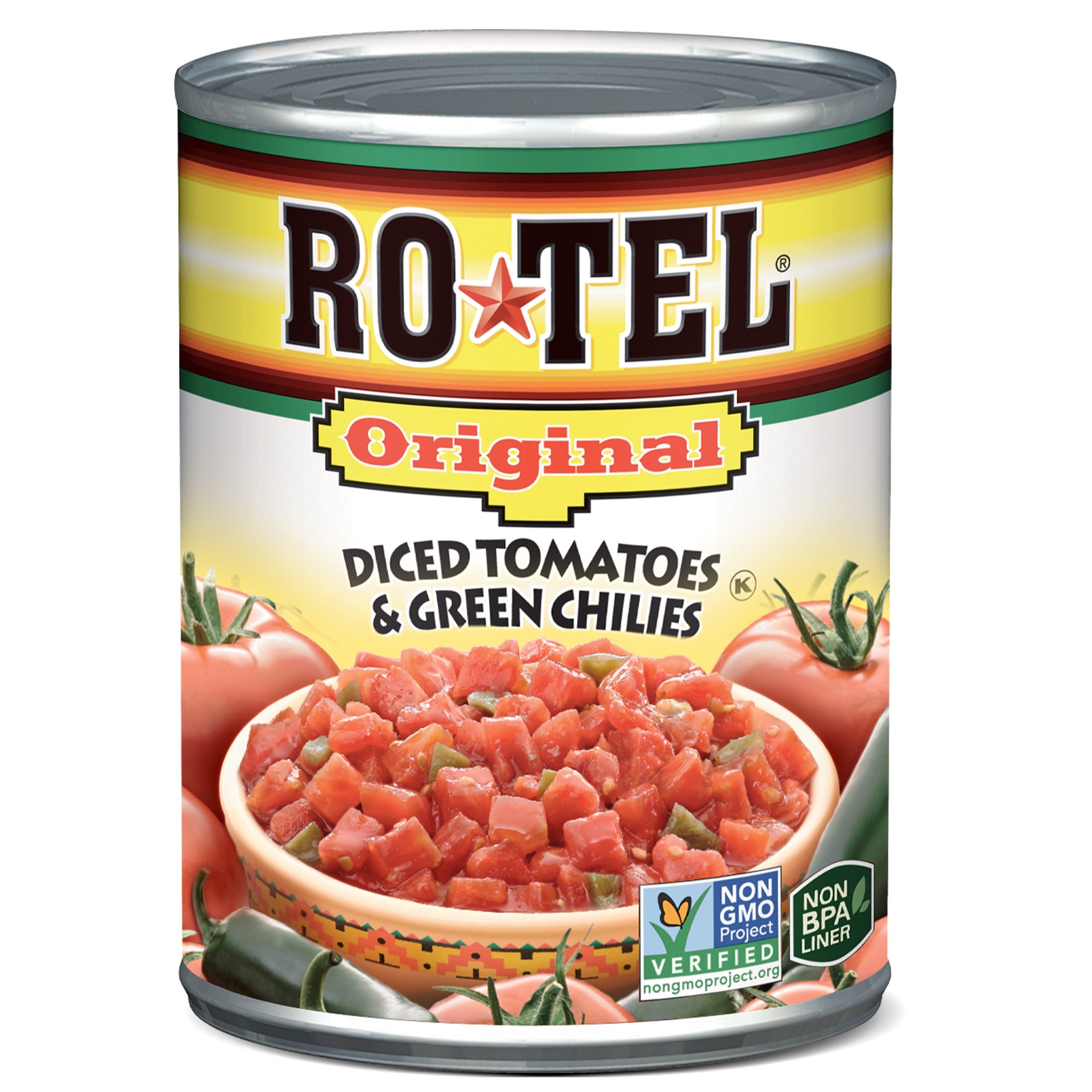 slide 1 of 5, Rotel Diced Original Tomatoes & Green Chilies 10 oz, 10 oz