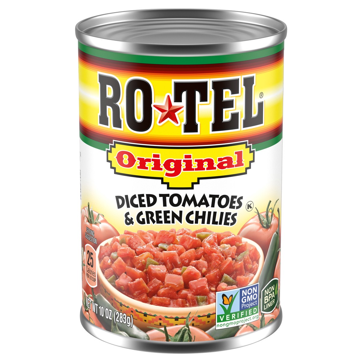 slide 1 of 5, Rotel Diced Original Tomatoes & Green Chilies 10 oz, 10 oz