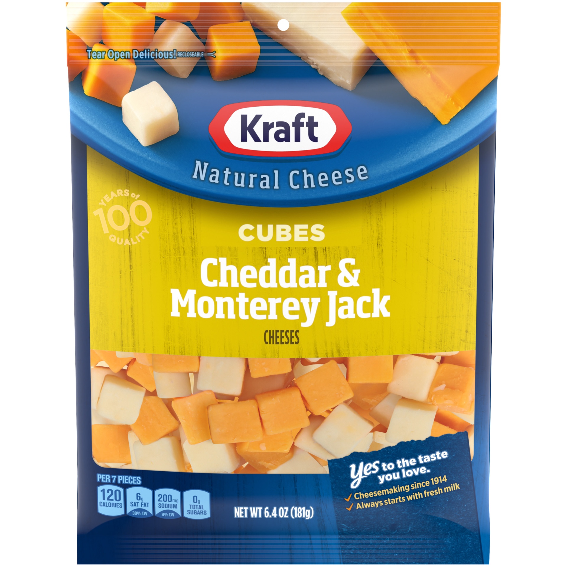 Kraft Cheddar & Monterey Jack Cheese Cubes 6.4 oz Shipt