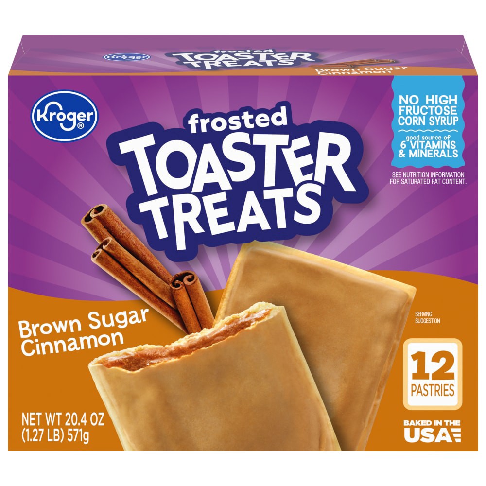 slide 3 of 4, Kroger Brown Sugar Cinnamon Frosted Toaster Treats, 12 ct