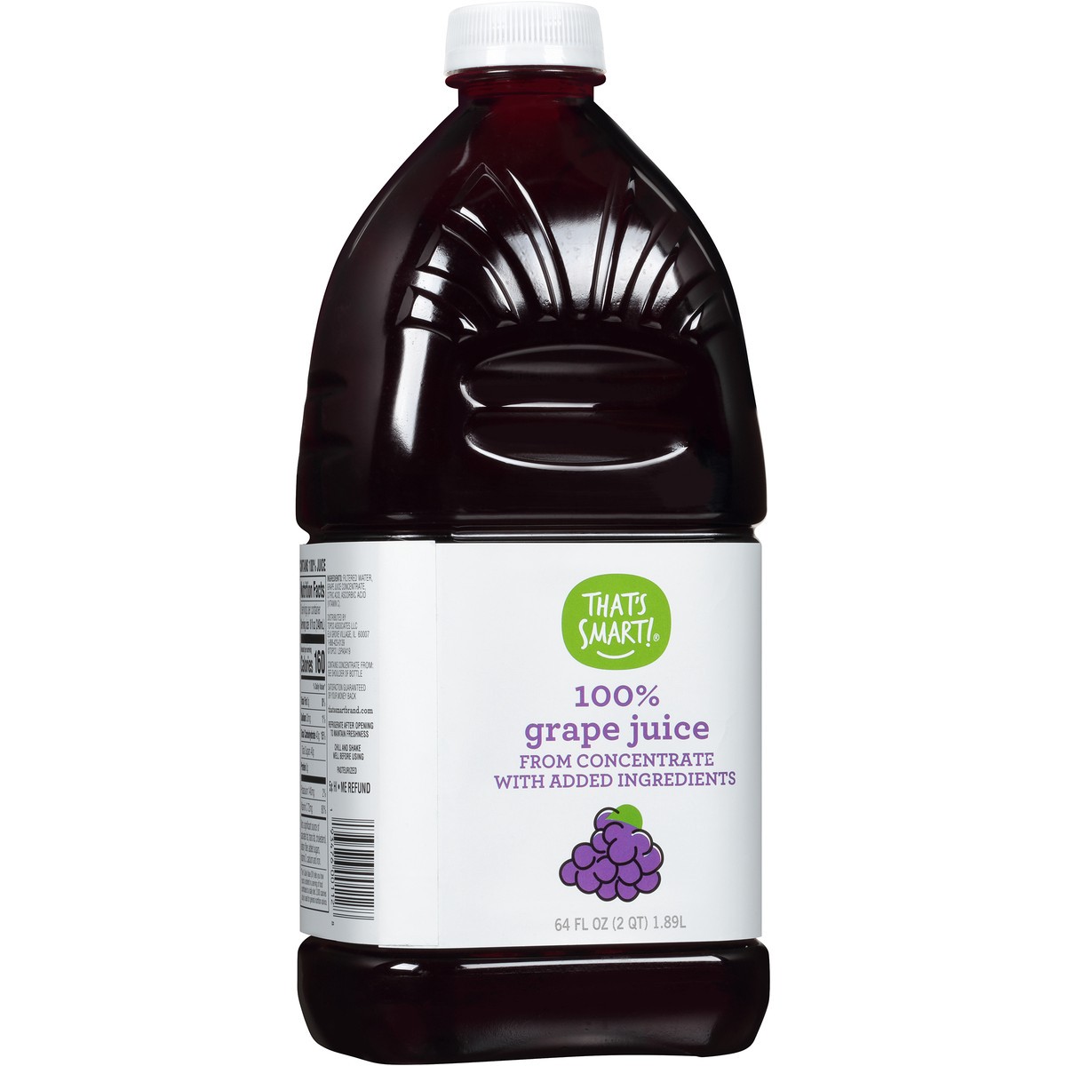 slide 9 of 14, That's Smart! 100% Grape Juice From Concentrate With Added Ingredients - 64 fl oz, 64 fl oz