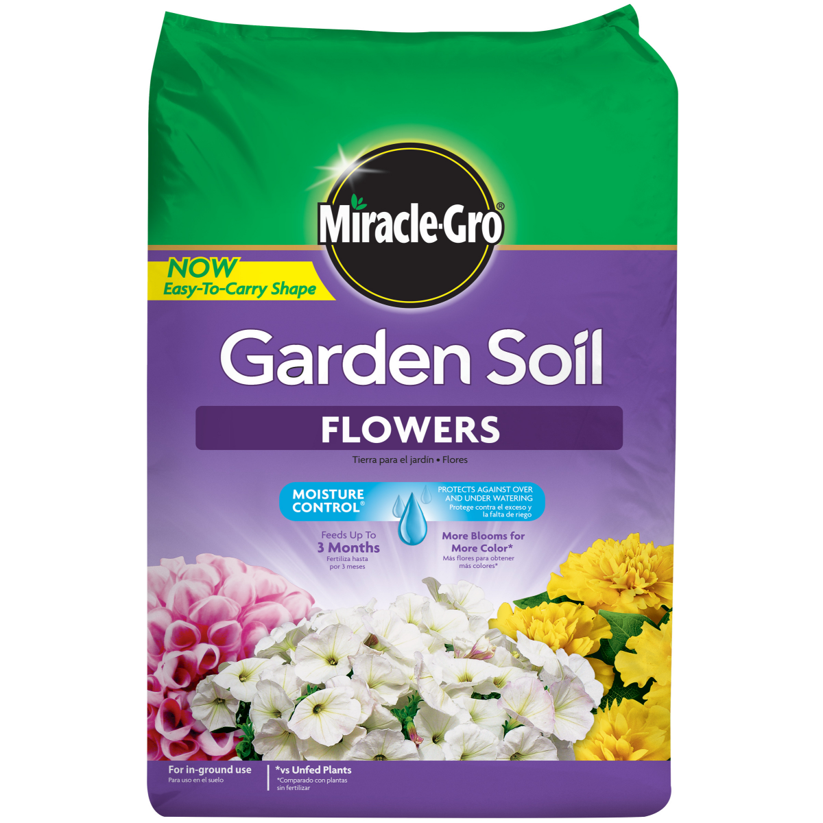 slide 1 of 9, Miracle-Gro Garden Soil Flowers, 1.5 cu ft