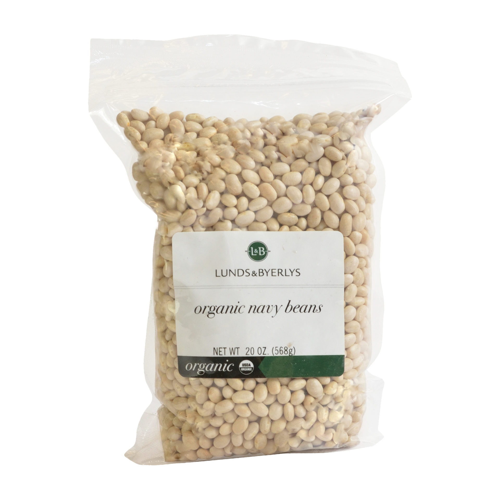 slide 1 of 1, L&B Organic Dried Navy Beans, 20 oz