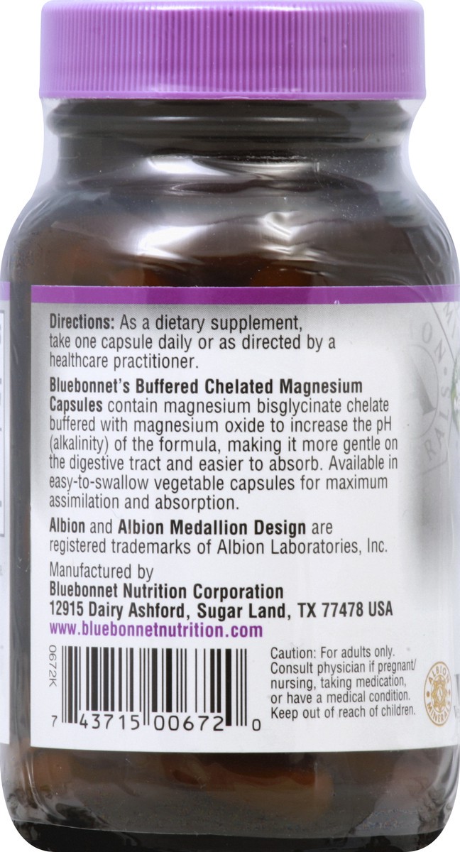 slide 3 of 10, Bluebonnet Nutrition Chelated Magnesium 60 ea, 60 ct