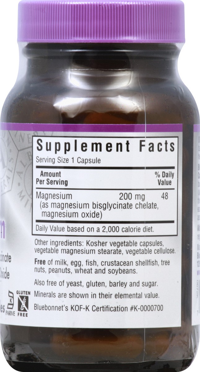 slide 6 of 10, Bluebonnet Nutrition Chelated Magnesium 60 ea, 60 ct