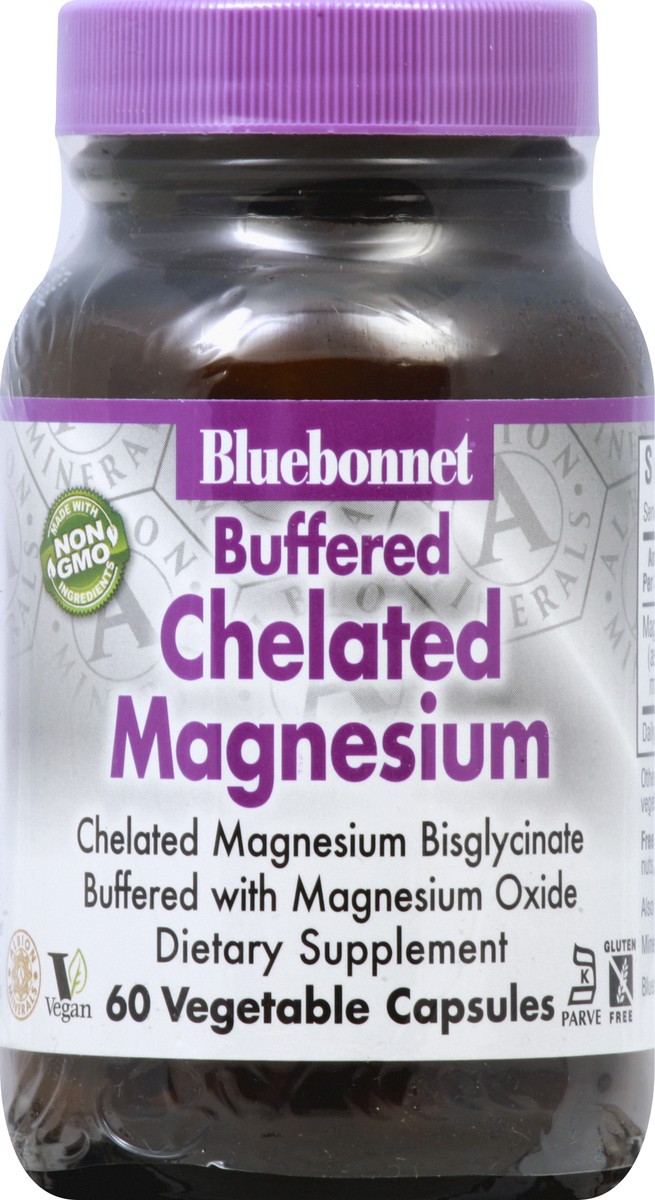 slide 7 of 10, Bluebonnet Nutrition Chelated Magnesium 60 ea, 60 ct