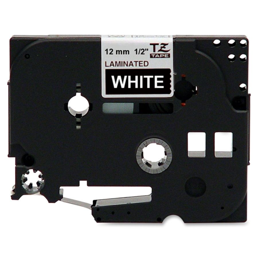 slide 2 of 3, Brother Tze-335 White-On-Black Tape, 1 ct