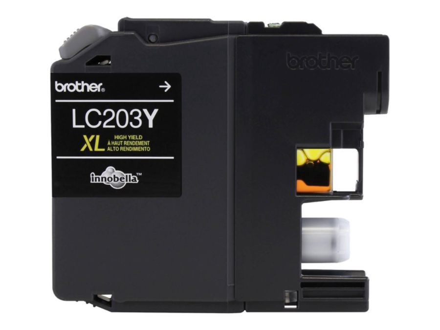 slide 2 of 2, Brother High-Yield Ink Cartridge, Yellow, Lc203Ys, 1 ct