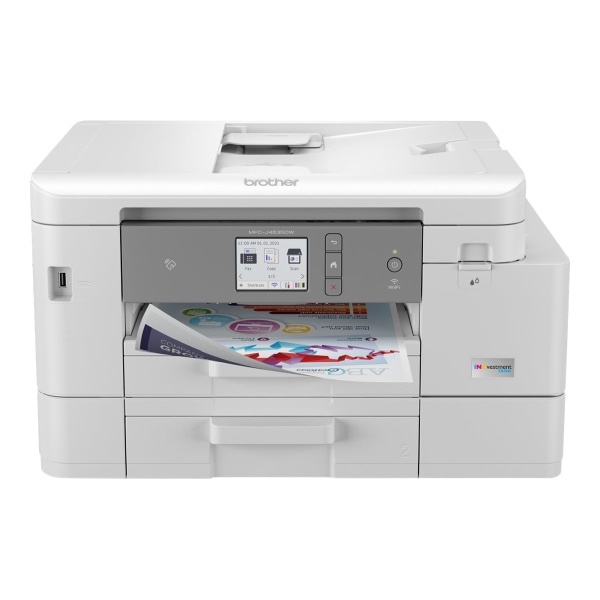 slide 1 of 10, Brother Mfc-J4535Dw Inkvestment Tank Wireless Inkjet All-In-One Color Printer, 1 ct